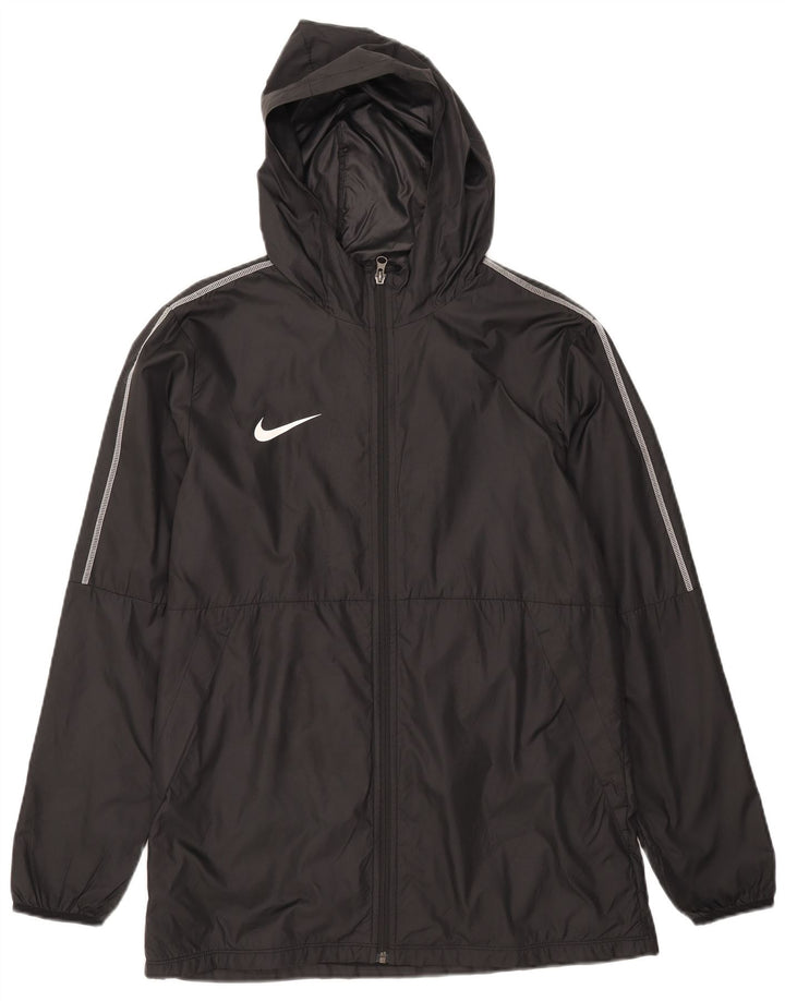 Jachetă de ploaie cu glugă pentru bărbați Nike UK 40, mare, negru, poliester