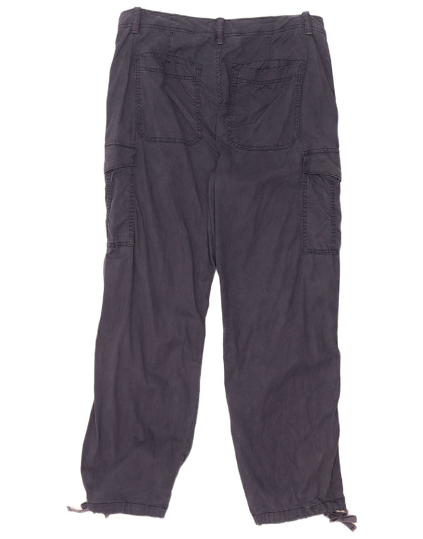 Pantaloni cargo drepți cu talie înaltă pentru femei Marks & Spencer L34 L31 bleumarin