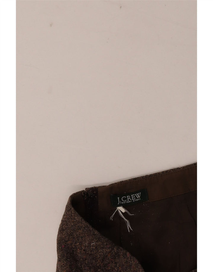 Fusta midi pentru femei J. Crew W28 Medium Brown Flecked