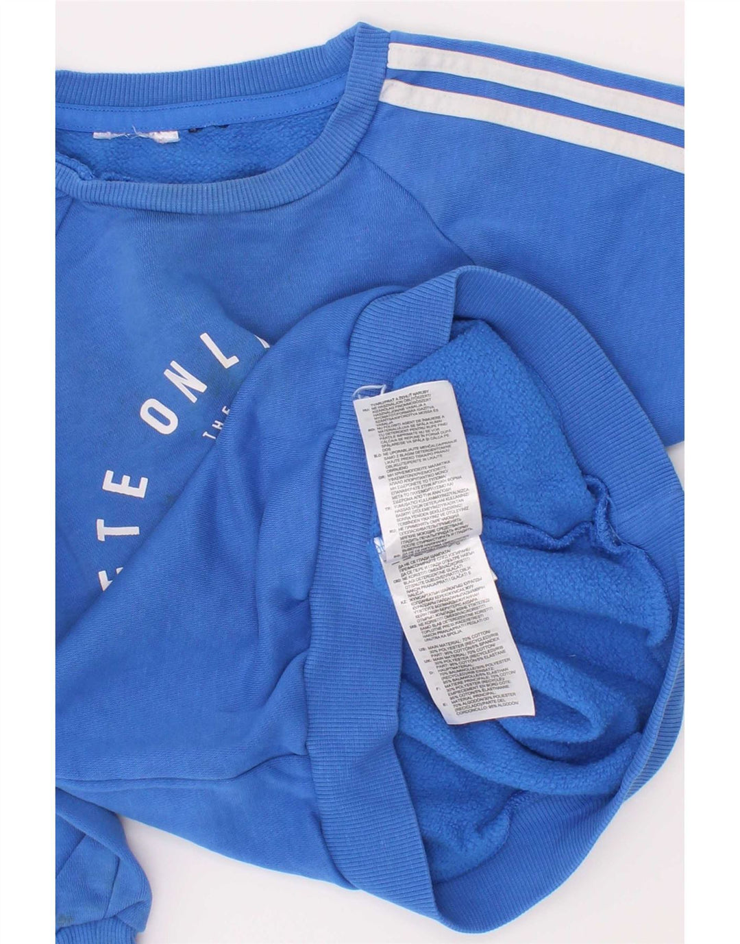 Adidas Băieți Pulover Grafic Pulover 2-3 Ani Bumbac Albastru