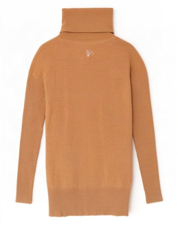 Pulover pentru femei Guess By Marciano cu gât rulat, maro mediu, UK 14