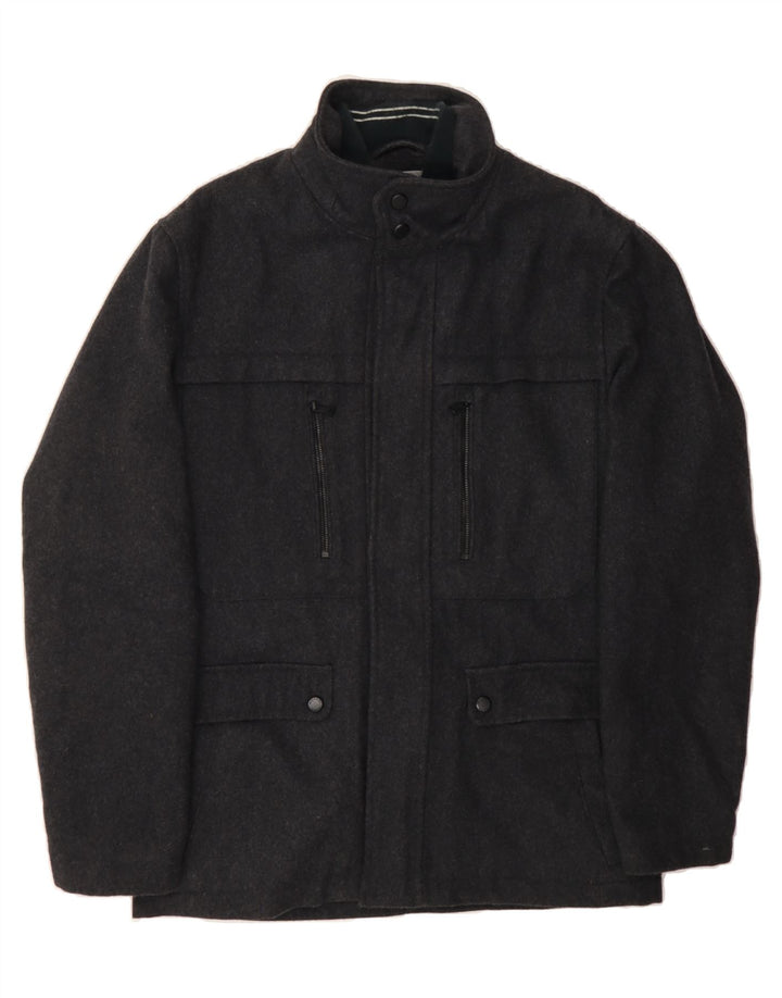 MICHAEL KORS Mens Bomber Jacket UK 36 Small Grey Wool Vintage Michael Kors and Second-Hand Michael Kors from Messina Hembry 