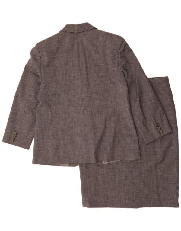 Luisa Spagnoli Womens 2 Button Piece Skirt Set IT 50 XL W36 Grey