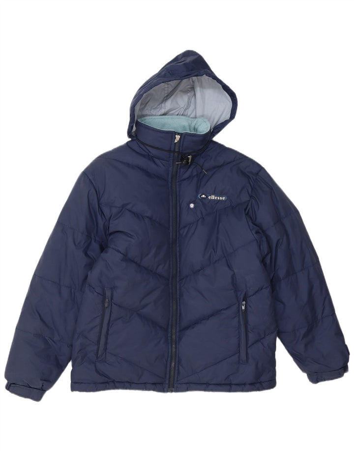 Jachetă căptușită cu glugă pentru femei Ellesse UK 12 Medium bleumarin Poliester