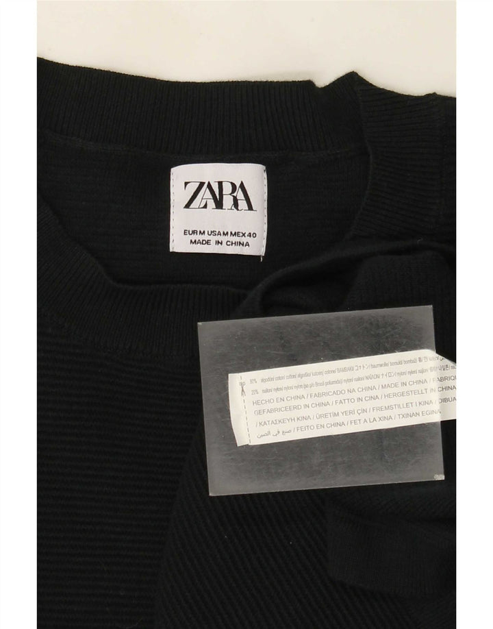 Top pentru bărbați Zara cu mânecă lungă din bumbac verde mediu