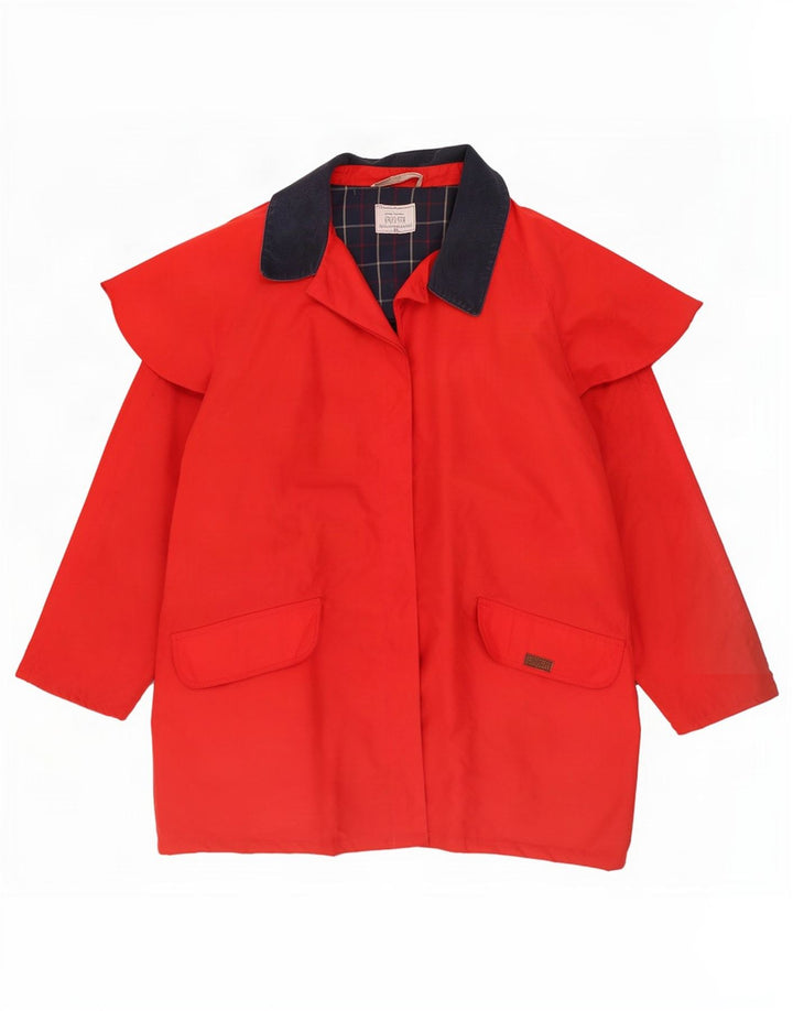 Palton supradimensionat pentru femei Puffa UK 18 XL poliester color bloc roșu