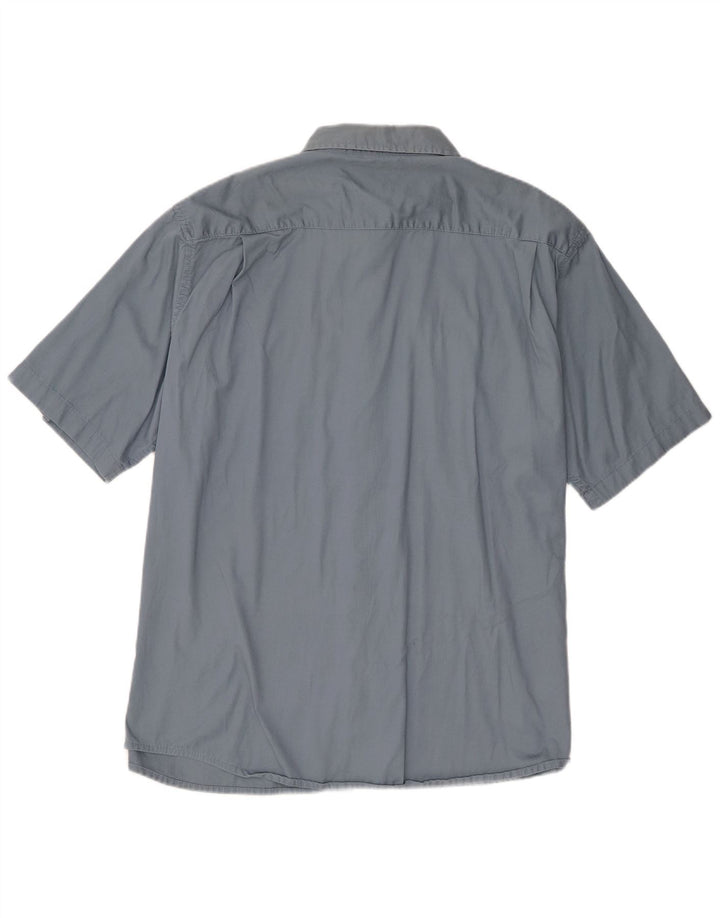Cămașă cu mânecă scurtă pentru bărbați Wrangler, bumbac albastru XL