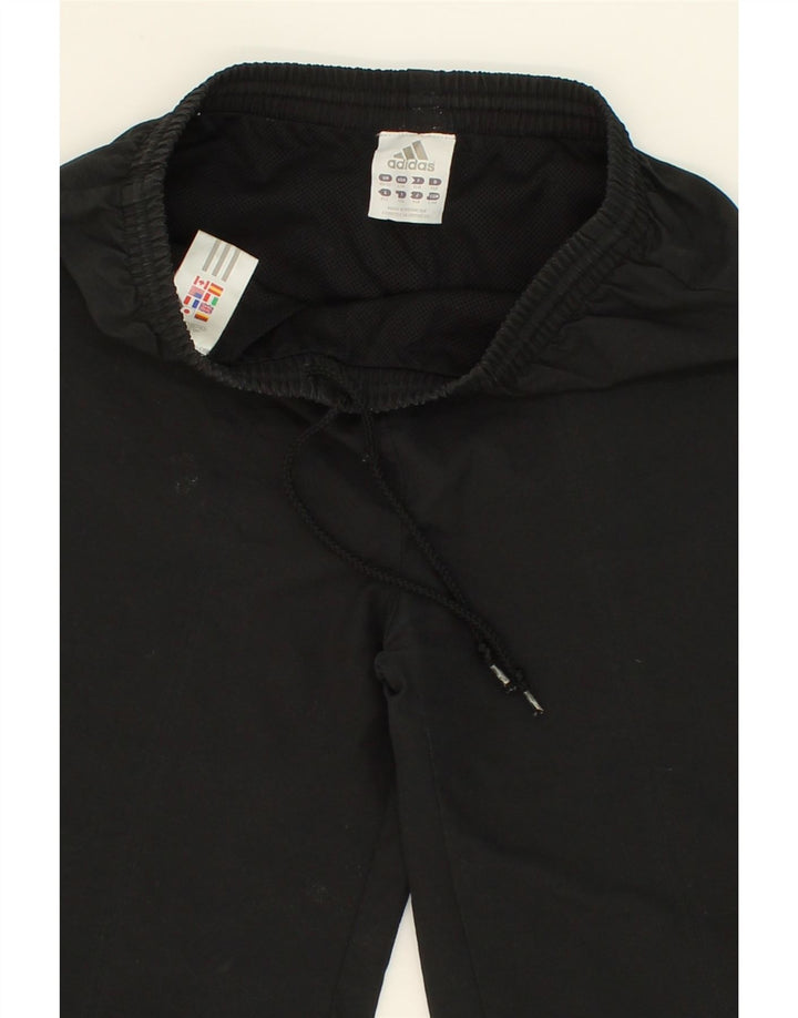 ADIDAS Boys Tracksuit Trousers 11-12 Years Black Polyester Vintage Adidas and Second-Hand Adidas from Messina Hembry 