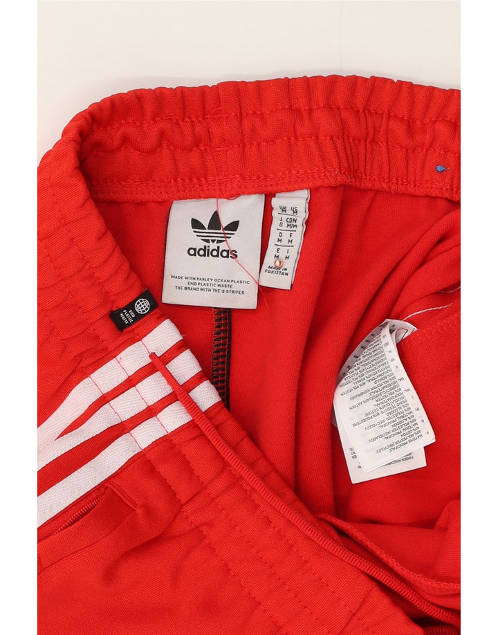 Pantaloni de trening pentru bărbați Adidas Pantaloni de jogging Poliester roșu mediu