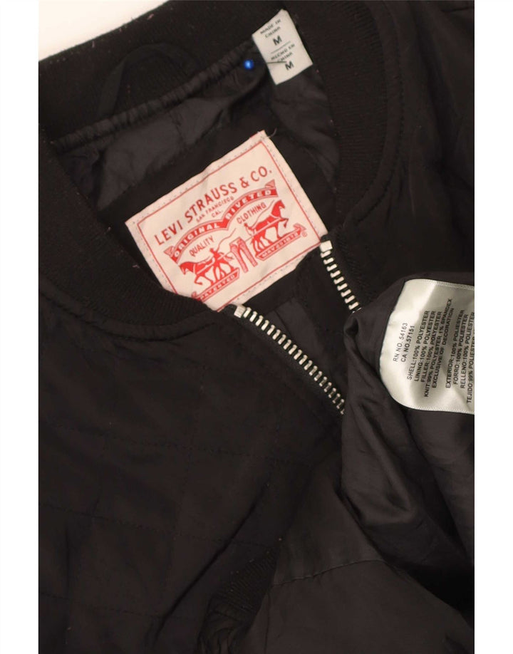 Bomber Levi's pentru femei UK 14 Poliester mediu negru