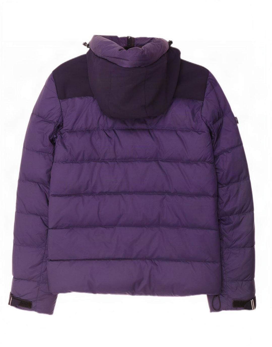 Jachetă căptușită cu glugă vintage pentru bărbați UK 38 Medium Bleumarin Colorblock