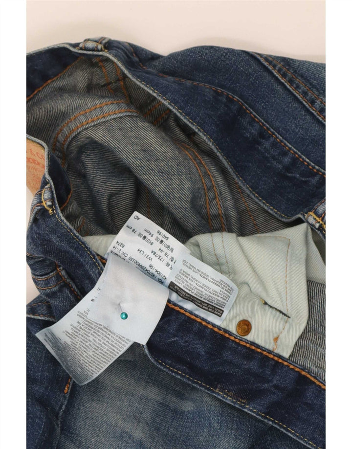 Blugi drepti pentru bărbați Levi's 504 W31 L34 Bumbac albastru