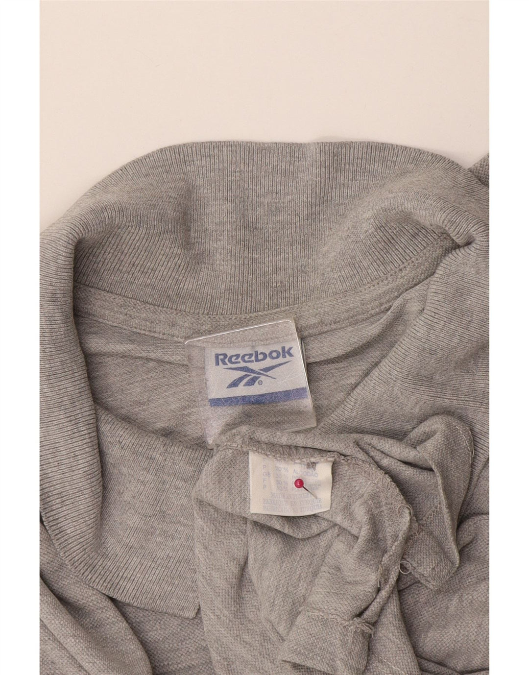 Tricou polo pentru bărbați Reebok XL bumbac gri
