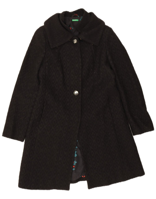 Palton pentru femei Benetton IT 44 Medium Black Argyle/Diamond