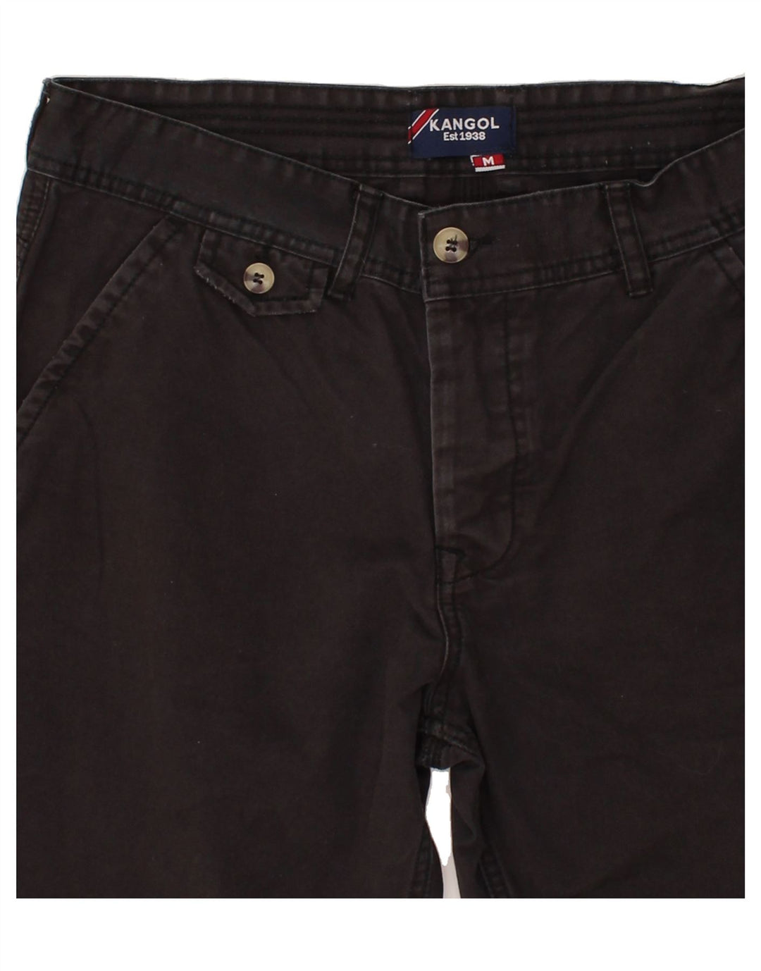KANGOL Mens Denim Bermuda Shorts Medium W32 Black Cotton Classic Vintage Kangol and Second-Hand Kangol from Messina Hembry 