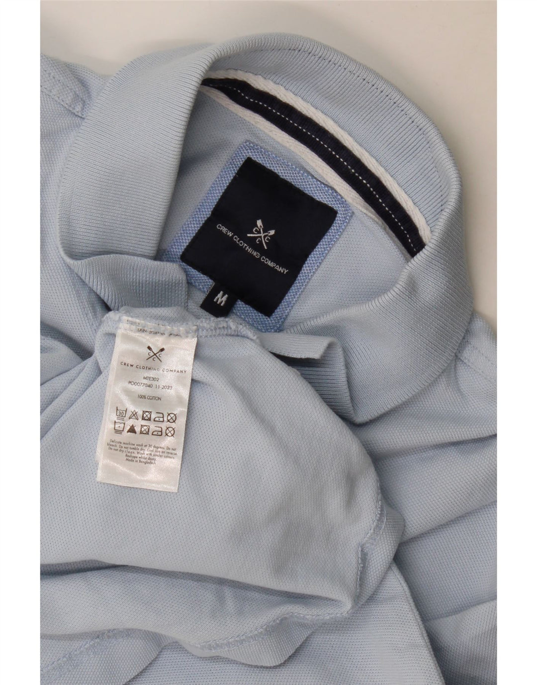 Crew Clothing Tricou polo pentru bărbați, bumbac albastru mediu