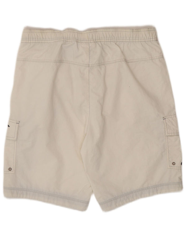 Champion Mens Swimming Shorts Medium White Colourblock Polyamide