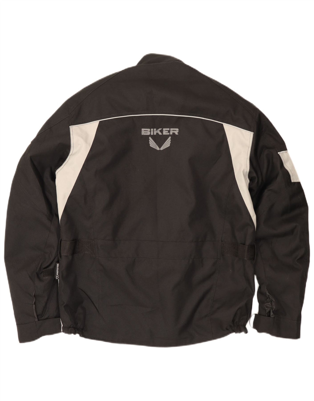 Jachetă pentru bărbați Biker Biker Racer Mărimea 50 Mediu Negru Poliester Colorblock