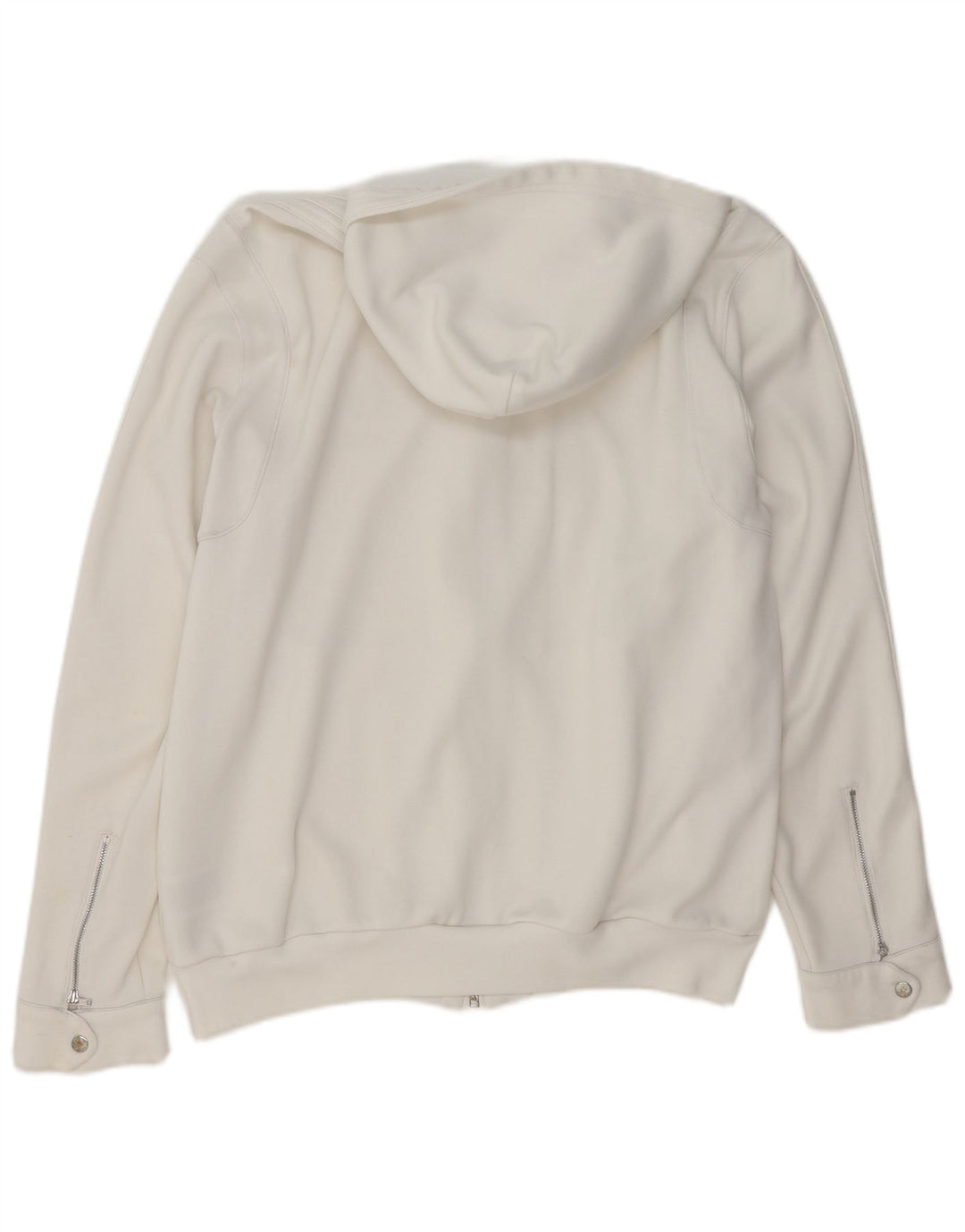Pulover Adidas pentru bărbați, cu fermoar, XL, poliester alb