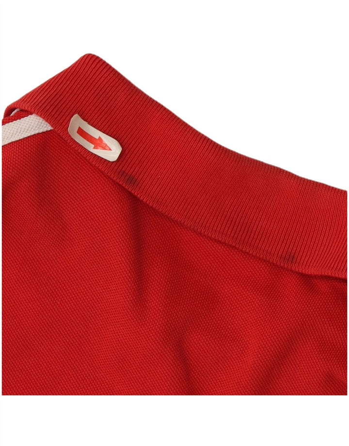 Tricou polo pentru bărbați Adidas, mare, roșu, bumbac