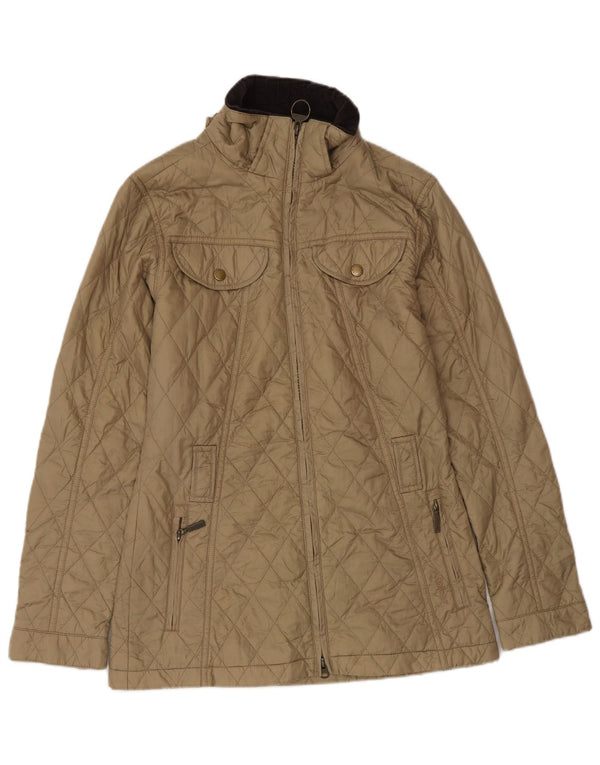 Jachetă matlasată Barbour pentru femei UK 8 Small Bej Poliamidă