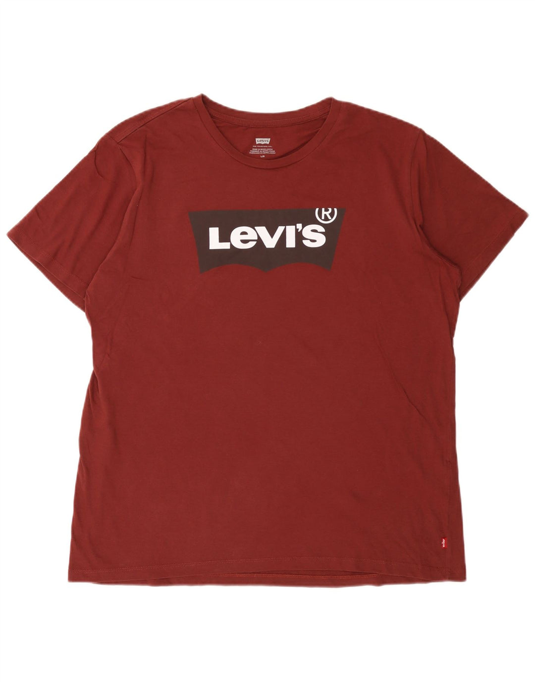 Tricou grafic pentru bărbați Levi's Top mare din bumbac burgundy