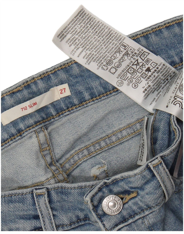 Blugi Levi's 712 Slim pentru femei W27 L30 Bumbac albastru