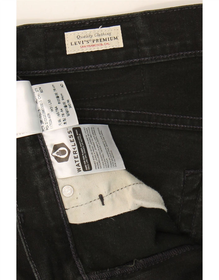 LEVI'S Mens Slim Jeans W31 L28 Black Cotton Classic Vintage Levi's and Second-Hand Levi's from Messina Hembry 