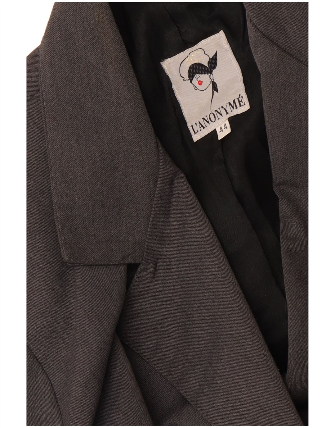 Jachetă Vintage pentru femei Crop, cu două piept, Blazer IT 44 Medium Grey