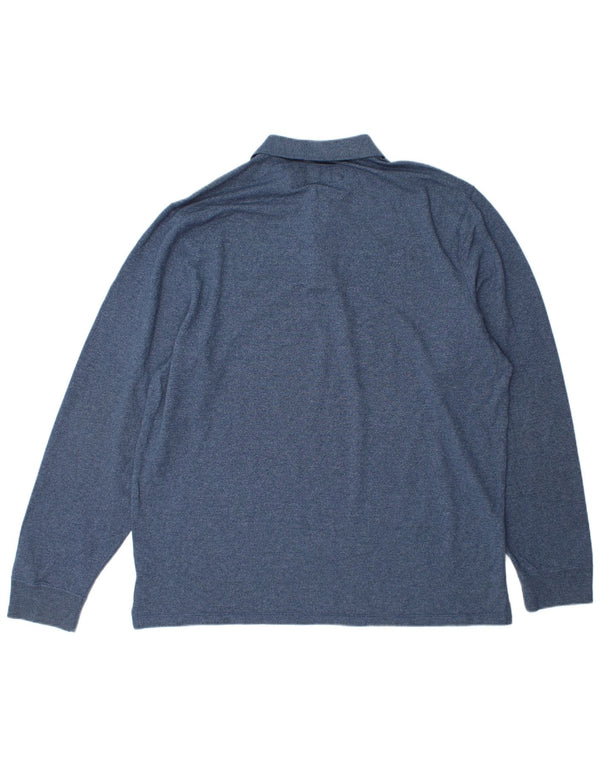 Tricou polo Abercrombie & Fitch pentru bărbați, 2XL, bumbac albastru