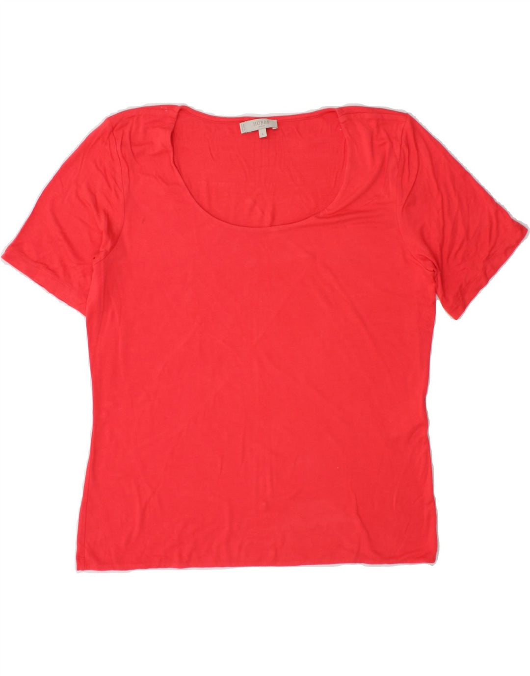 HOBBS Womens T-Shirt Top UK 16 Large Red Viscose Vintage Hobbs and Second-Hand Hobbs from Messina Hembry 