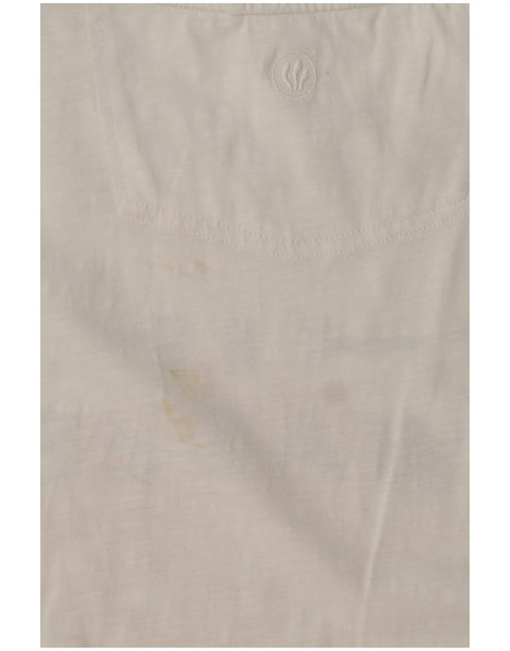 Tricou grafic pentru bărbați Fat Face Top mare din bumbac alb