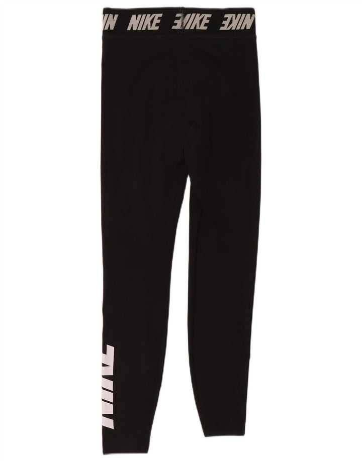 Leggings grafic Nike pentru femei UK 10 Poliester negru mic