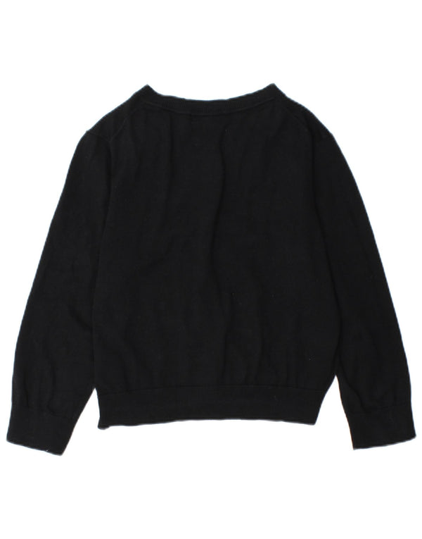 Jumper Bolero Boden pentru femei cu mâneci 3/4 UK 14, bumbac mediu negru