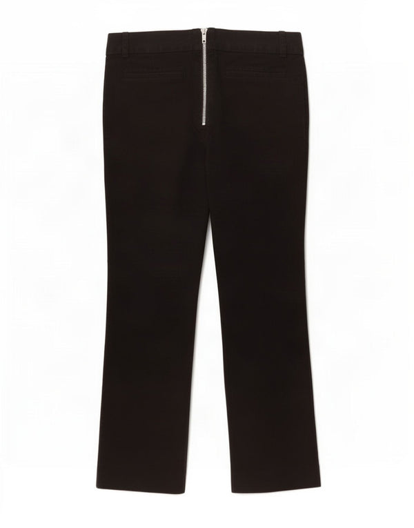 Pantaloni casual pentru femei Bootcut Zara EU 40 Mediu L30 L27 Bumbac negru