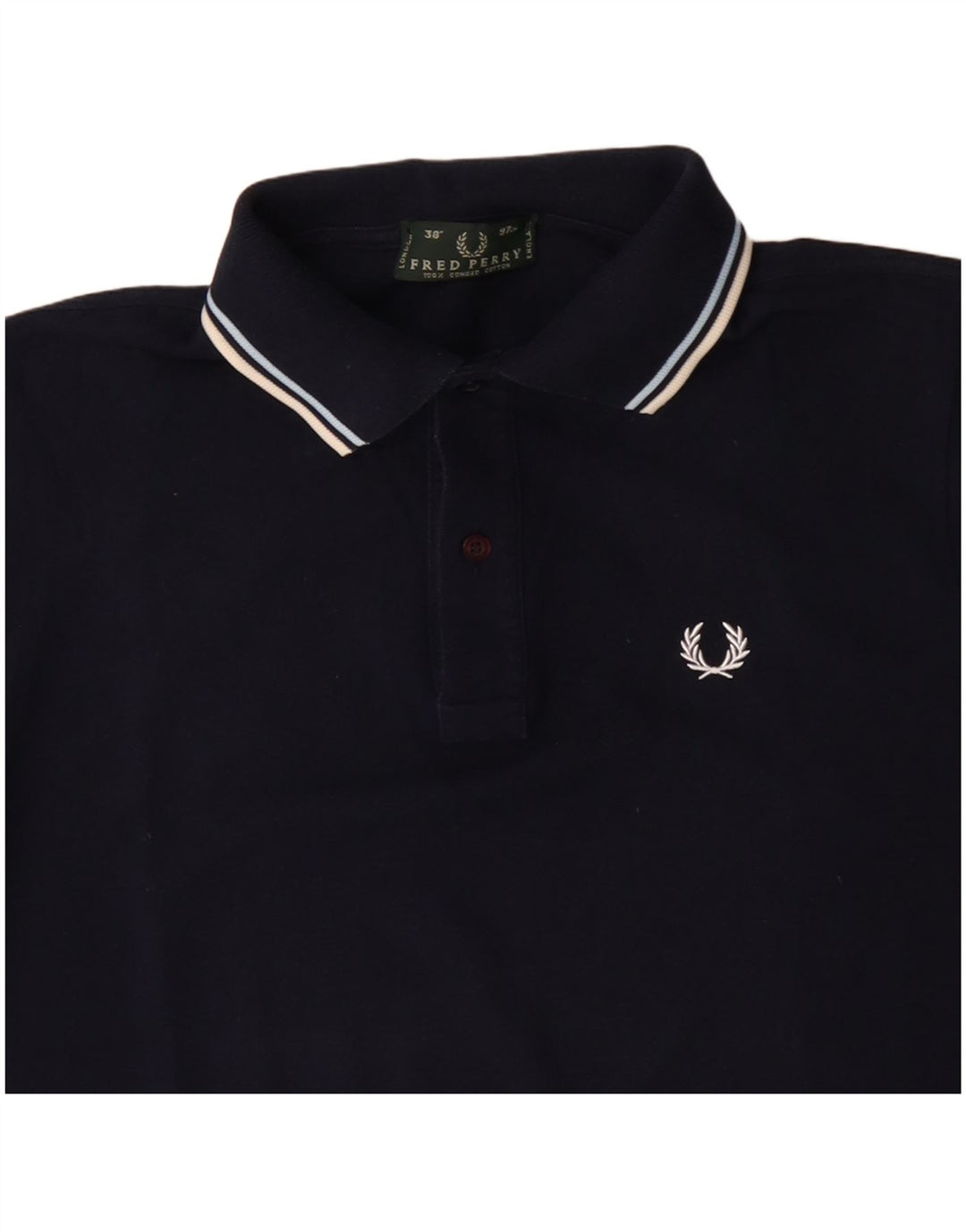 Cămașă polo FRED PERRY pentru bărbați, bumbac, albastru bleumarin