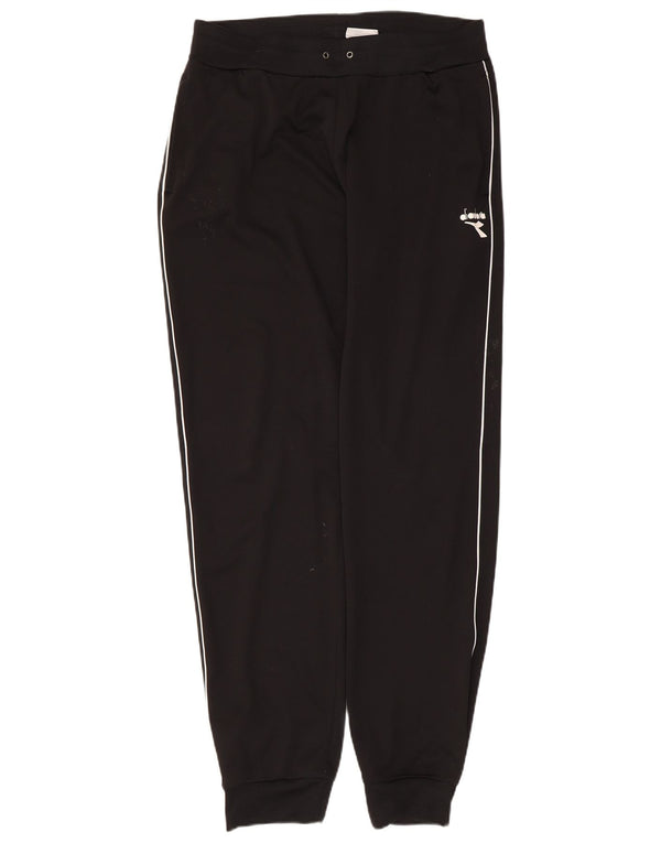 Pantaloni de trening Diadora pentru bărbați Joggeri UK 42 Poliester negru mare
