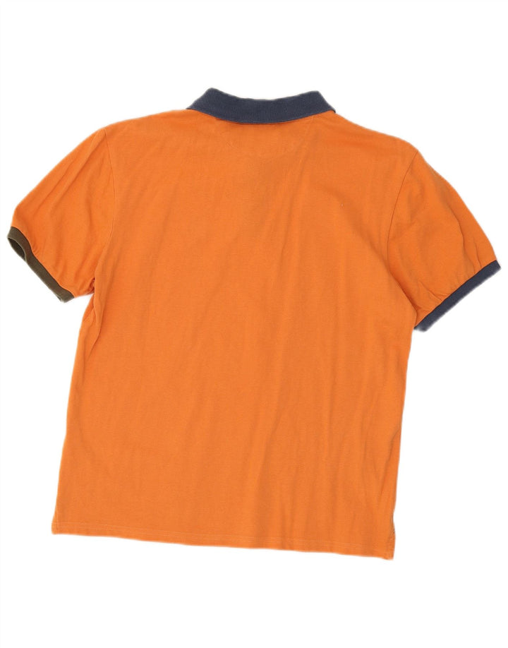Tricou polo North Sails pentru bărbați, bumbac color-bloc portocaliu mediu