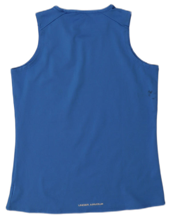 Top cu vestă grafică Under Armour pentru femei Heat Gear UK 14 Medium Blue