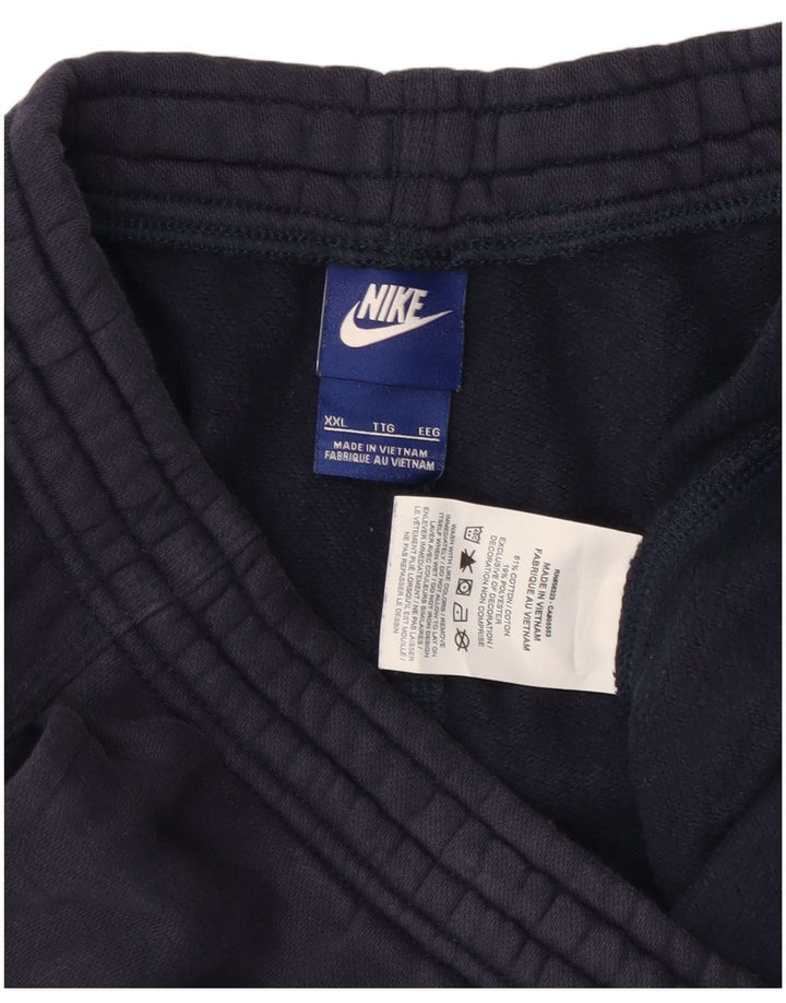 Pantaloni de trening pentru bărbați Nike Pantaloni de jogging 2XL Bumbac bleumarin