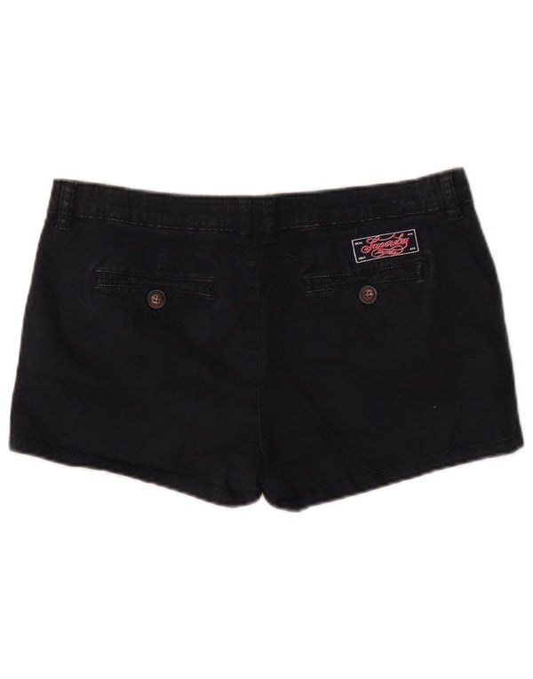 Superdry Womens Chino Shorts Medium W32 Black Cotton