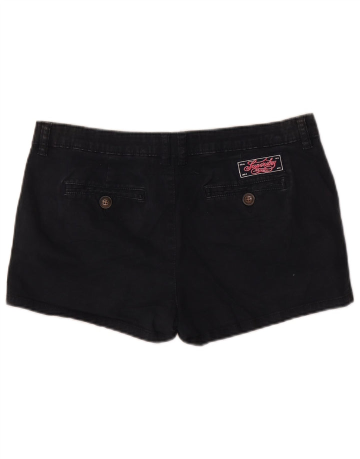Pantaloni scurti chino Superdry pentru femei, mediu W32, bumbac negru