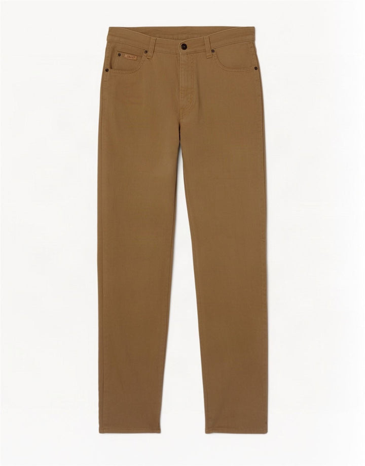 Blugi drepte stretch pentru bărbați Wrangler Texas W32 L30 bumbac maro