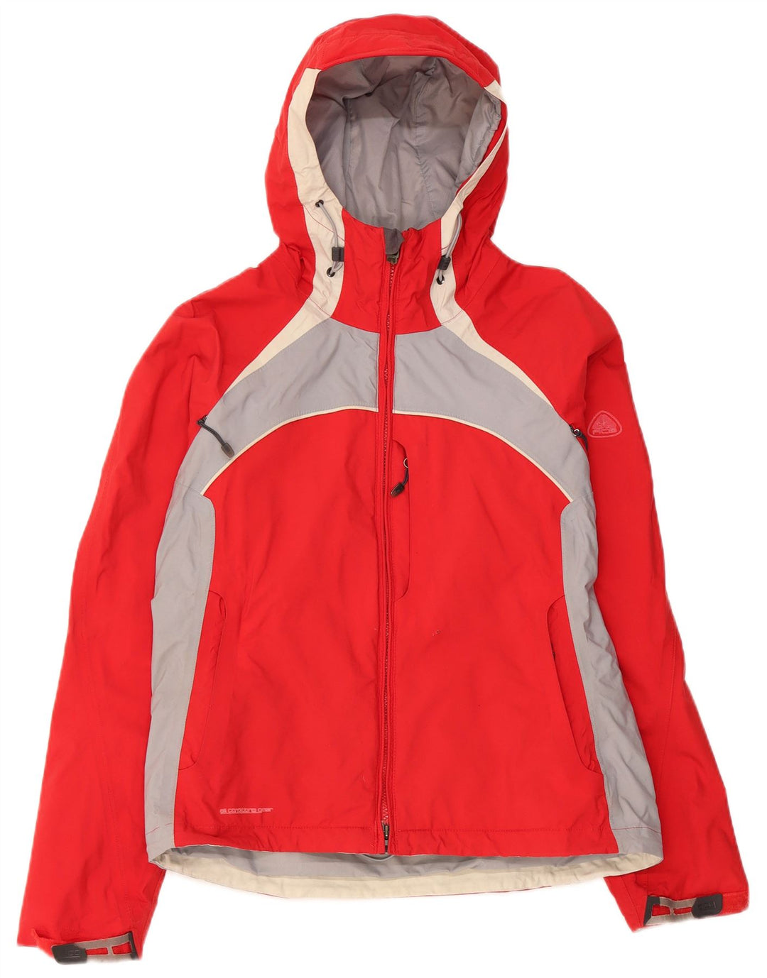 Jachetă Windbreaker NIKE Storm-Fit pentru femei UK 14 Medium Red Colorblock
