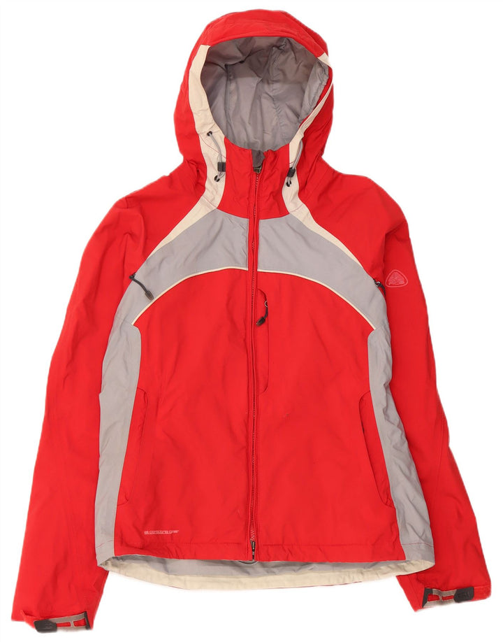 Jachetă Windbreaker NIKE Storm-Fit pentru femei UK 14 Medium Red Colorblock