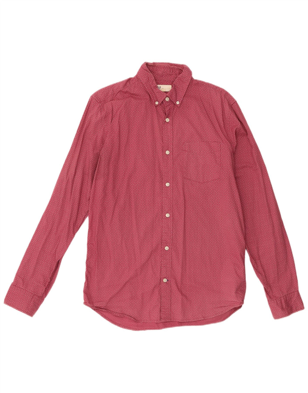 Cămașă pentru bărbați Gap Slim Fit Bumbac cu buline Burgundy mediu