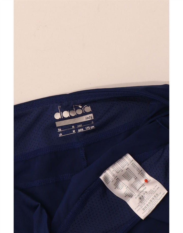 Pantaloni scurti sport Diadora pentru femei UK 14 Medium Bleumarin Poliester