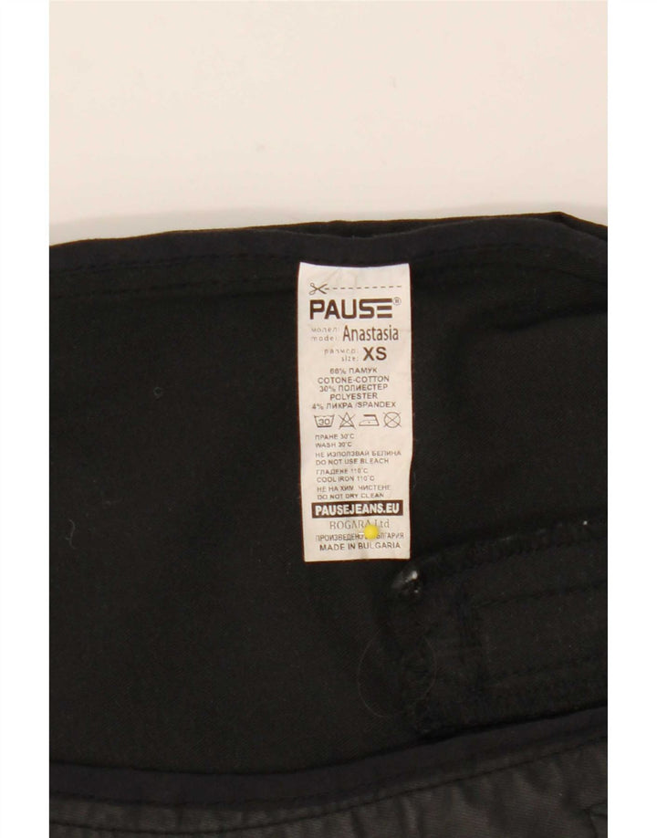 Frac vintage pentru femei UK 6 XS bumbac negru