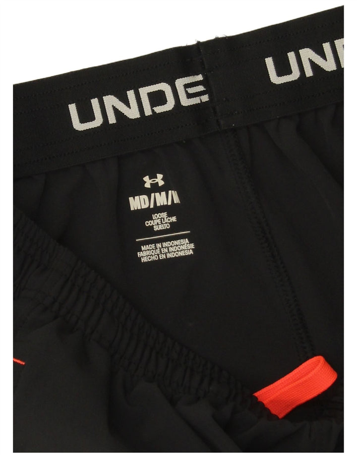 Pantaloni scurți sport Under Armour pentru bărbați, poliester mediu negru