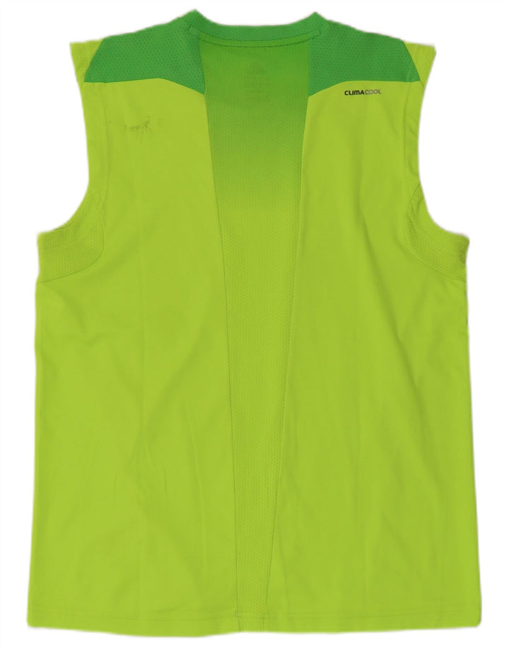 Vest Top Climacool Adidas pentru bărbați, mare, verde, poliester color bloc